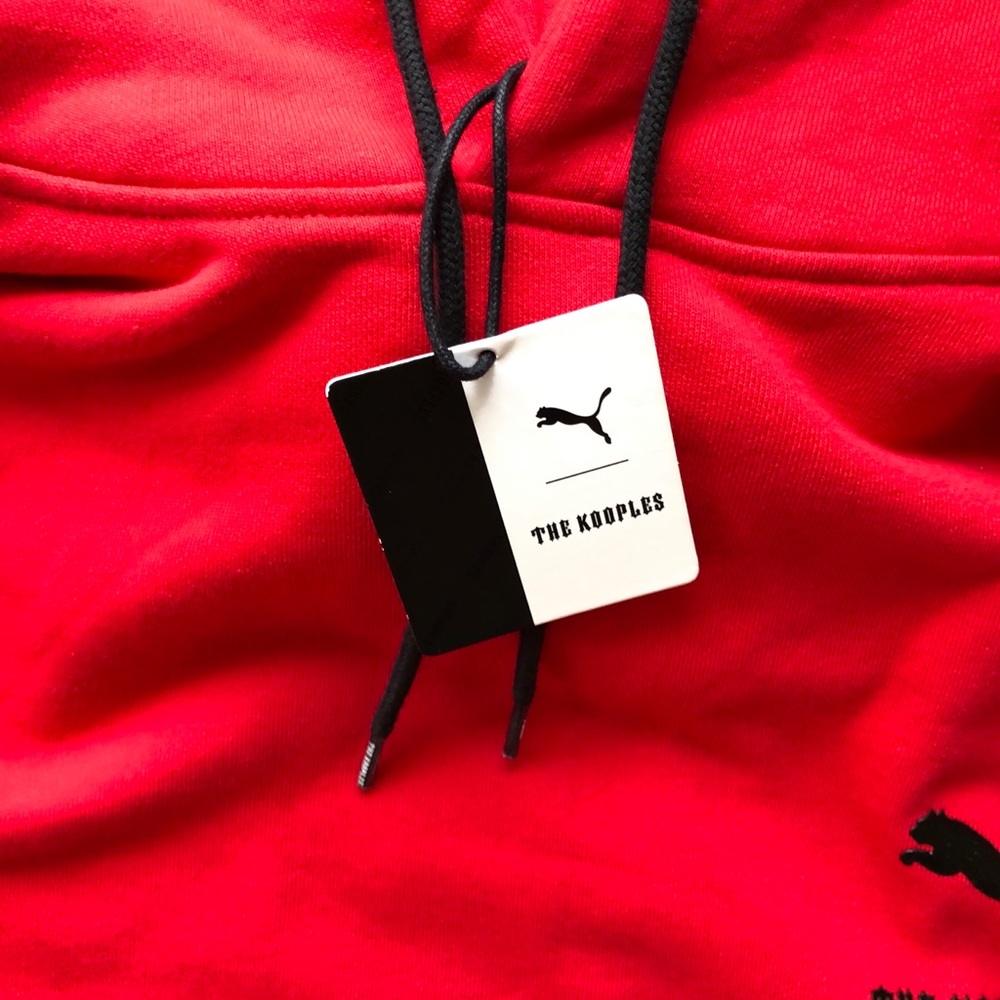 New The Kooples Sport PUMA graphic sleeve cotton hoodie - Picture 10 of 12